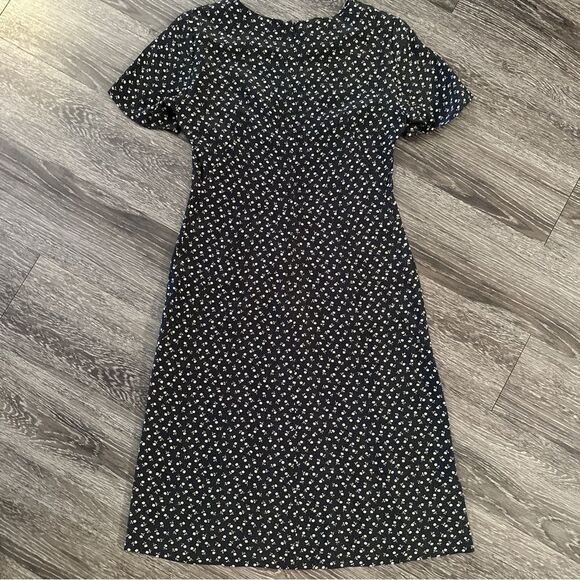 Laura Ashley Vintage Silk Floral Dress - Picture 10 of 12